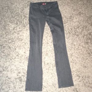 Dickies gray flare low-rise pants